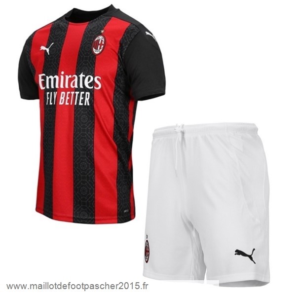 Maillot Foot Achat Domicile Conjunto De Enfant AC Milan 2020 2021 Rouge