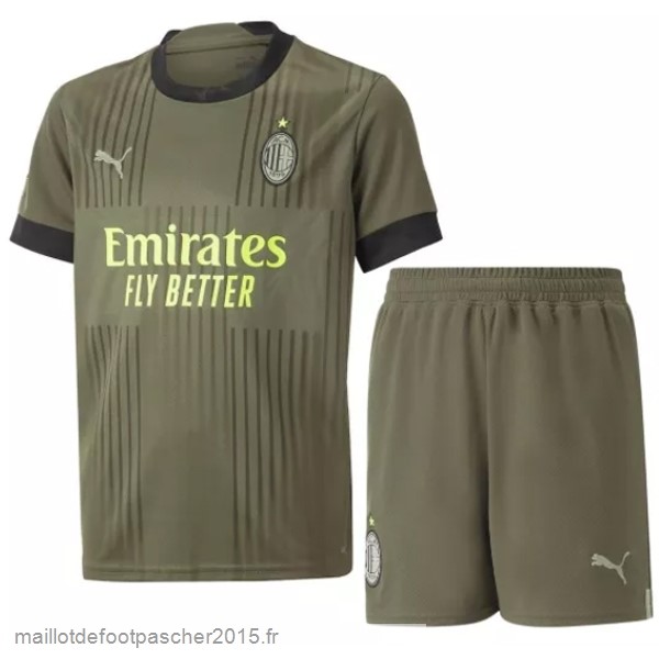 Maillot Foot Achat Third Conjunto De Enfant AC Milan 2022 2023 Vert