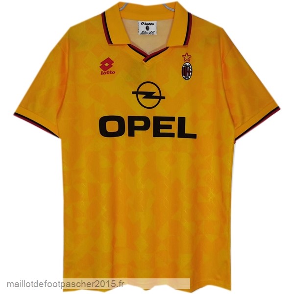 Maillot Foot Achat Third Maillot AC Milan Rétro 1995 1996 Jaune