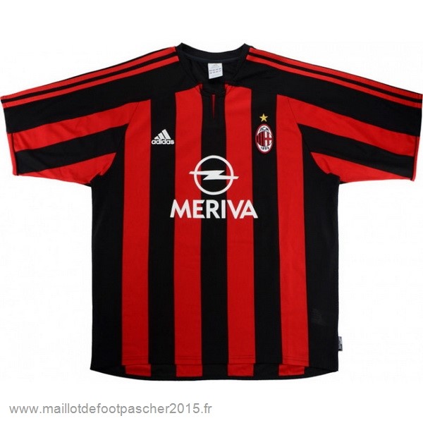 Maillot Foot Achat Domicile Maillot AC Milan Rétro 2003 2004 Rouge