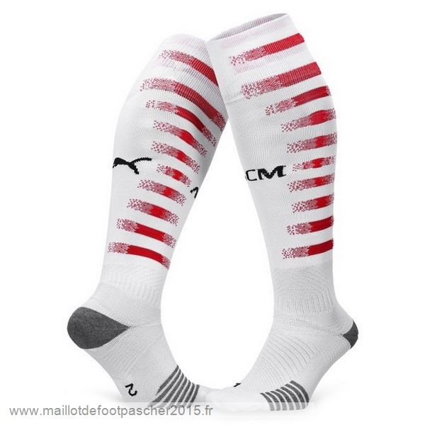 Maillot Foot Achat Exterieur Chaussette AC Milan 2020 2021 Blanc