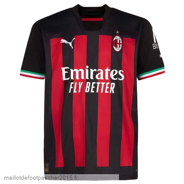 Maillot Foot Achat Thailande Domicile Maillot AC Milan 2022 2023 Rouge