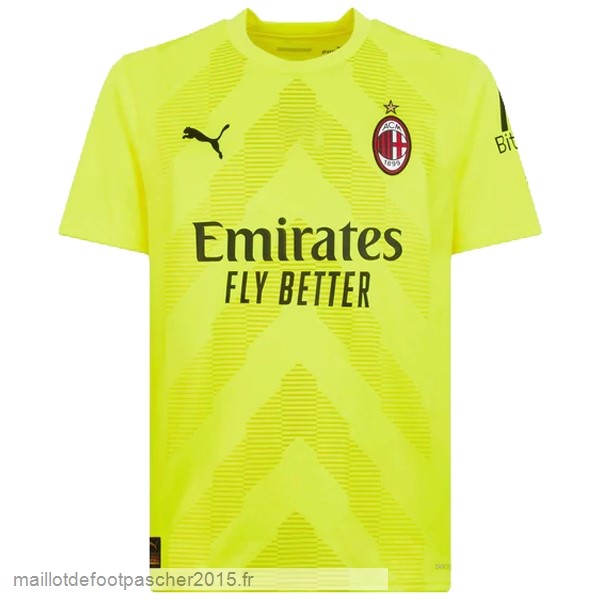 Maillot Foot Achat Thailande Gardien Maillot AC Milan 2022 2023 Jaune