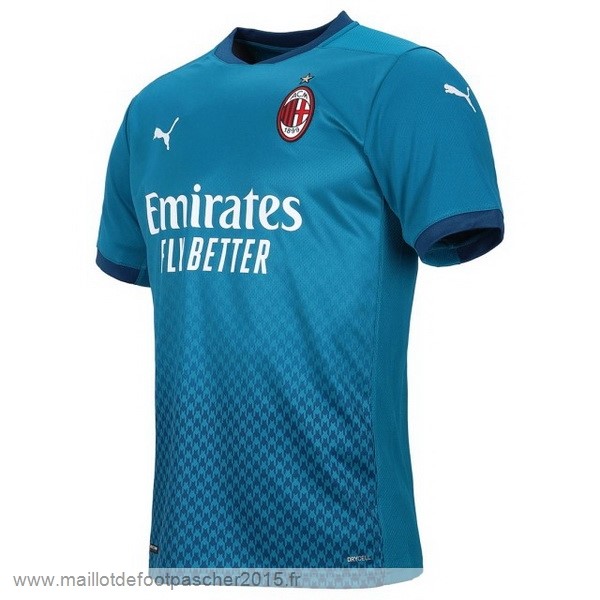 Maillot Foot Achat Thailande Third Maillot AC Milan 2020 2021 Bleu