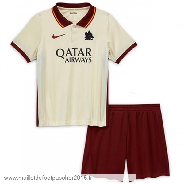 Maillot Foot Achat Exterieur Conjunto De Enfant AS Roma 2020 2021 Blanc