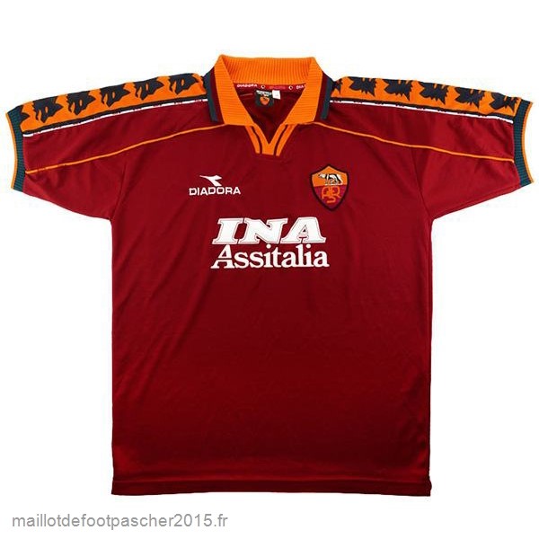 Maillot Foot Achat Domicile Maillot As Roma Rétro 1998 1999 Rouge