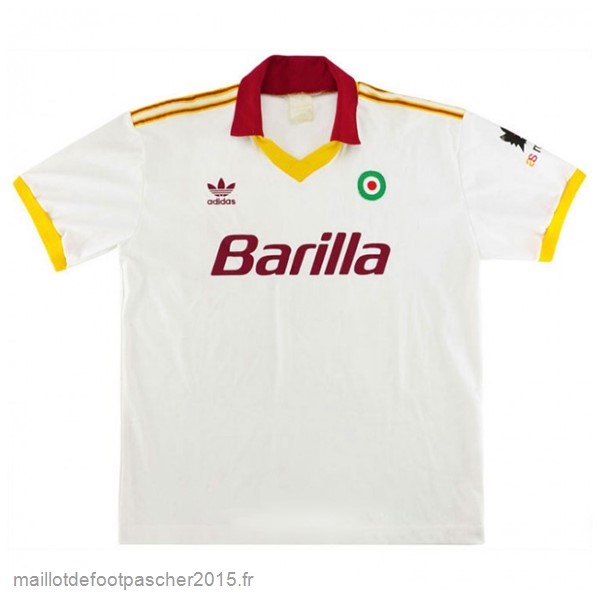 Maillot Foot Achat Exterieur Maillot As Roma Rétro 1991 1992 Blanc