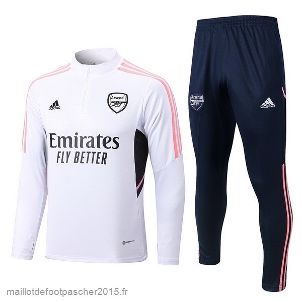 Maillot Foot Achat Survêtements Arsenal 2022 2023 Blanc I Rose