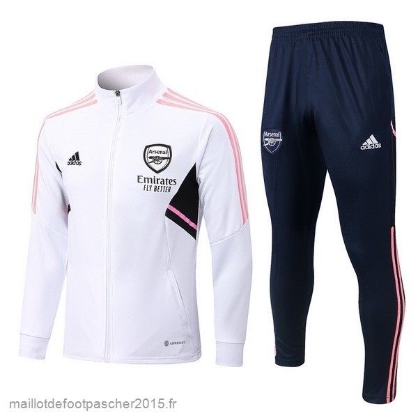 Maillot Foot Achat Survêtements Arsenal 2022 2023 Blanc Rose