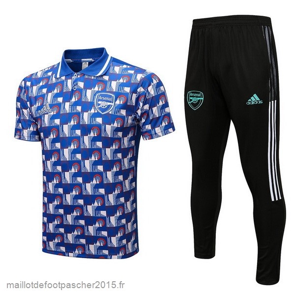 Maillot Foot Achat Ensemble Complet Polo Arsenal 2022 2023 Bleu Noir