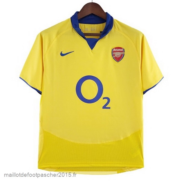 Maillot Foot Achat Exterieur Maillot Arsenal Rétro 2003 2005 Jaune