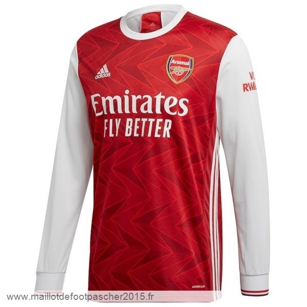 Maillot Foot Achat Domicile Manches Longues Arsenal 2020 2021 Rouge