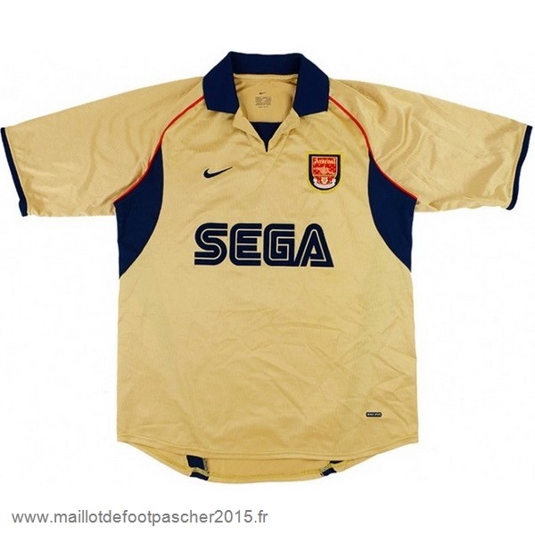 Maillot Foot Achat Exterieur Maillot Arsenal Rétro 2001 2002 Jaune