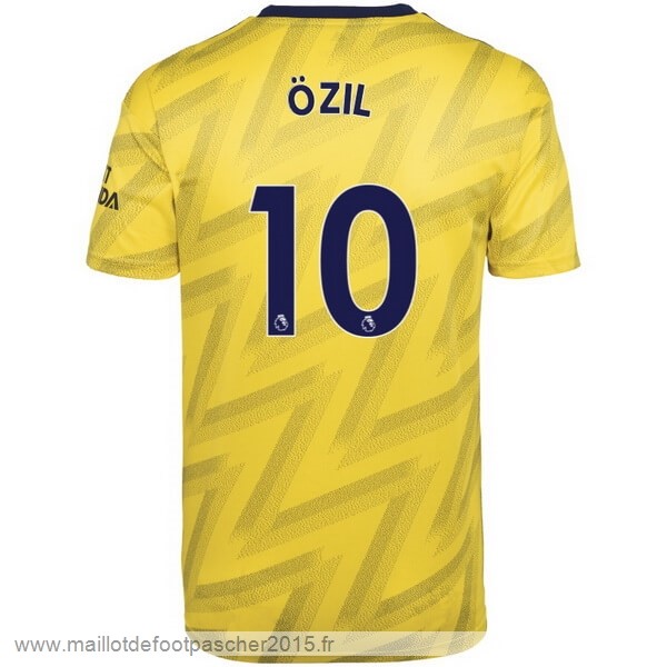 Maillot Foot Achat NO.10 Ozil Exterieur Maillot Arsenal 2019 2020 Jaune