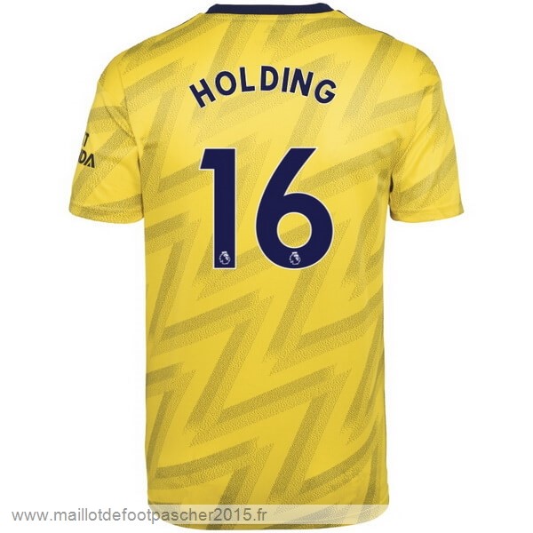 Maillot Foot Achat NO.16 Holding Exterieur Maillot Arsenal 2019 2020 Jaune