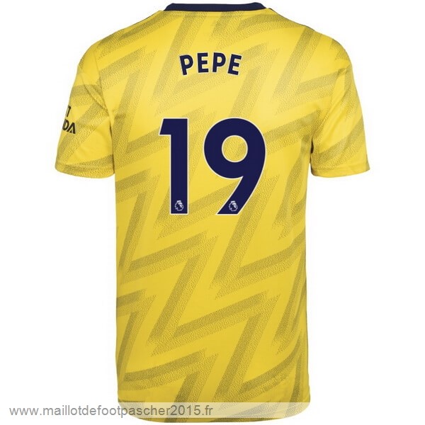 Maillot Foot Achat NO.19 Pepe Exterieur Maillot Arsenal 2019 2020 Jaune