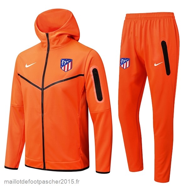 Maillot Foot Achat Sweat Shirt Capuche Atlético Madrid 2022 2023 Orange