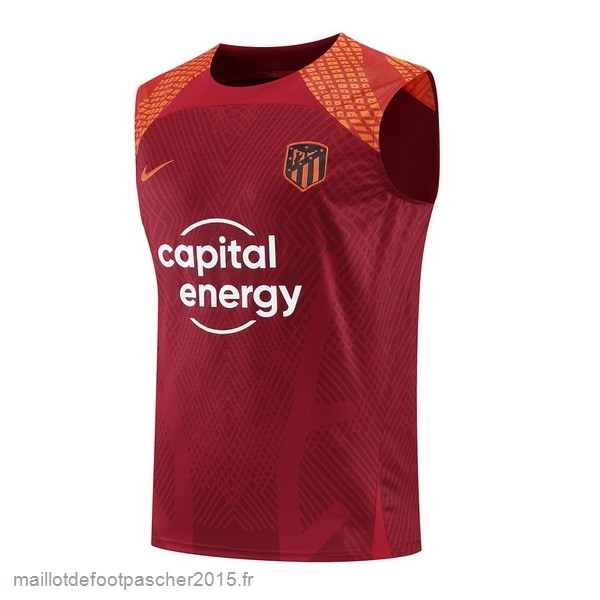 Maillot Foot Achat Entrainement Sans Manches Atlético Madrid 2022 2023 Rouge