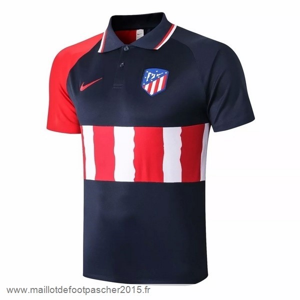 Maillot Foot Achat Polo Atlético Madrid 2020 2021 Noir Rouge