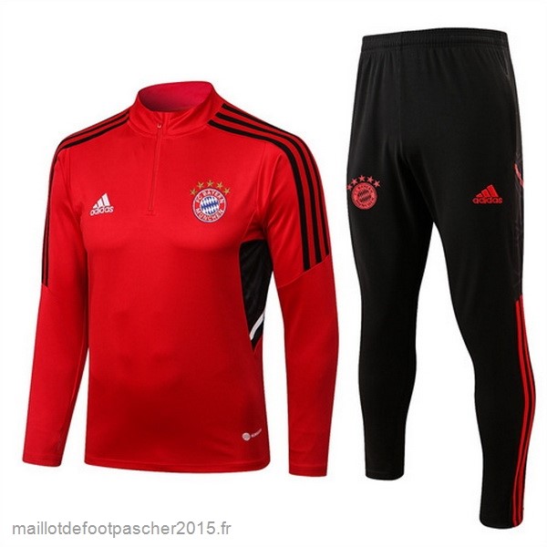 Maillot Foot Achat Survêtements Bayern Munich 2022 2023 Rouge Noir