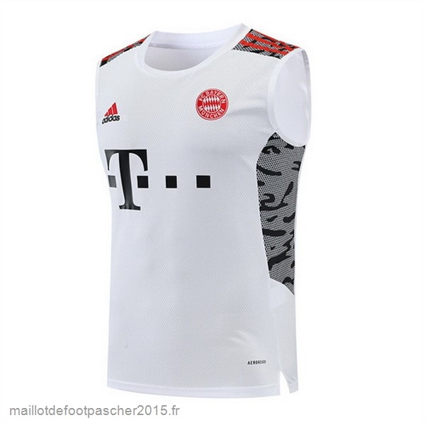 Maillot Foot Achat Entrainement Sans Manches Bayern Munich 2022 2023 Blanc