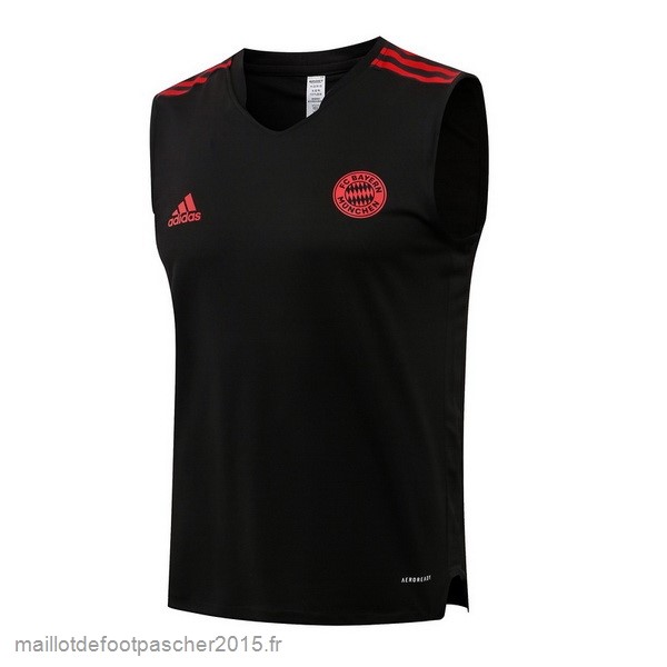 Maillot Foot Achat Entrainement Sans Manches Bayern Munich 2022 2023 Noir Rouge