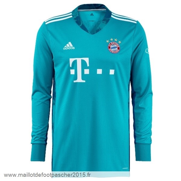 Maillot Foot Achat Manches Longues Gardien Bayern Munich 2020 2021 Bleu