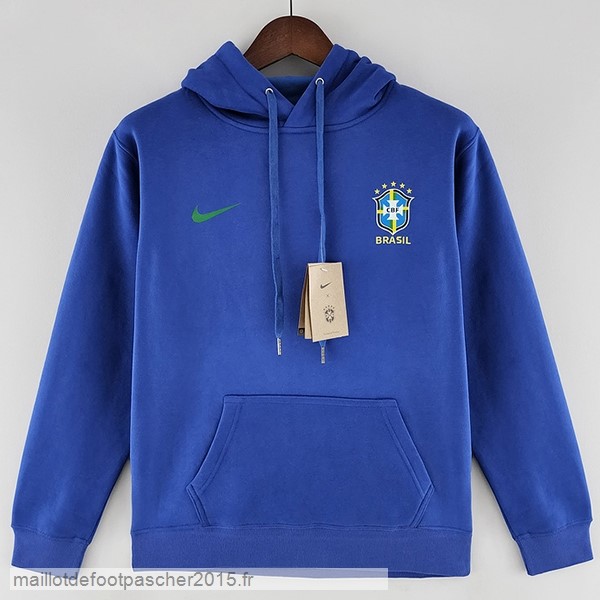 Maillot Foot Achat Sweats à Capuche Brésil 2022 Bleu