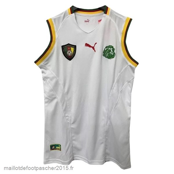 Maillot Foot Achat Maillot Sans Manches Cameroun Rétro 2002 Blanc