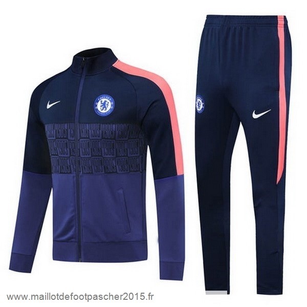 Maillot Foot Achat Survêtements Chelsea 2020 2021 Bleu Marine Orange