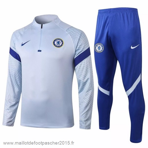 Maillot Foot Achat Survêtements Chelsea 2020 2021 Gris Clair