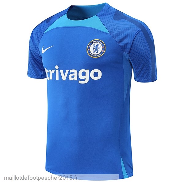 Maillot Foot Achat Entrainement Chelsea 2022 2023 Bleu I Blanc