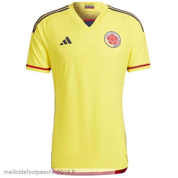 Maillot Foot Achat Domicile Joueurs Maillot Columbia 2022 Jaune