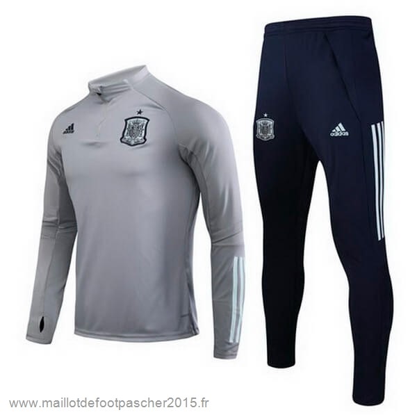 Maillot Foot Achat Survêtements Espagne 2020 Gris Noir