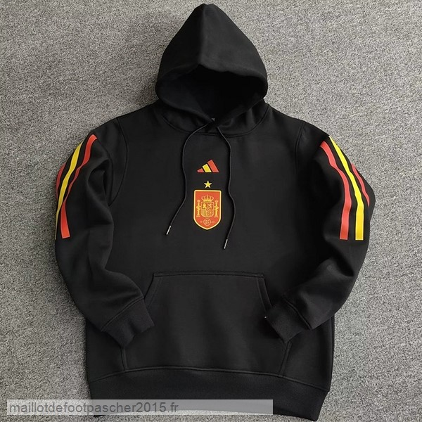 Maillot Foot Achat Sweats à Capuche Espagne 2022 Noir