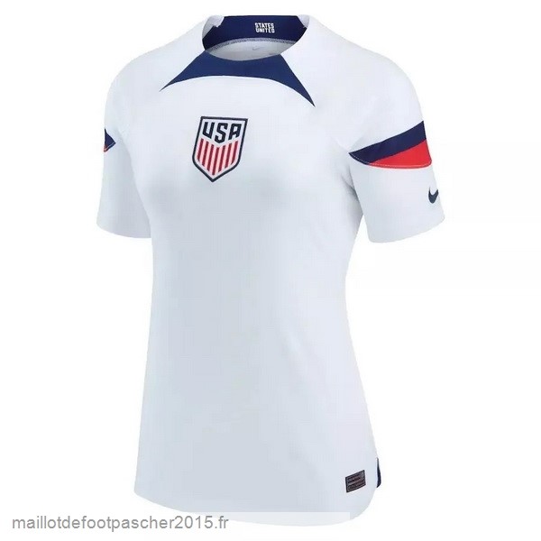 Maillot Foot Achat Domicile Maillot Femme États Unis 2022 Blanc