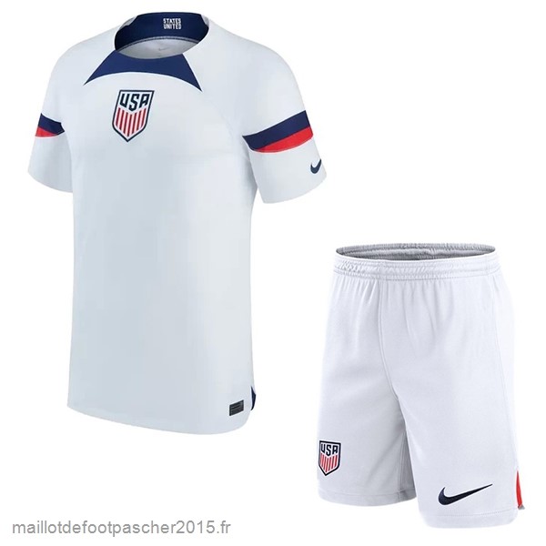 Maillot Foot Achat Domicile Conjunto De Enfant États Unis 2022 Blanc