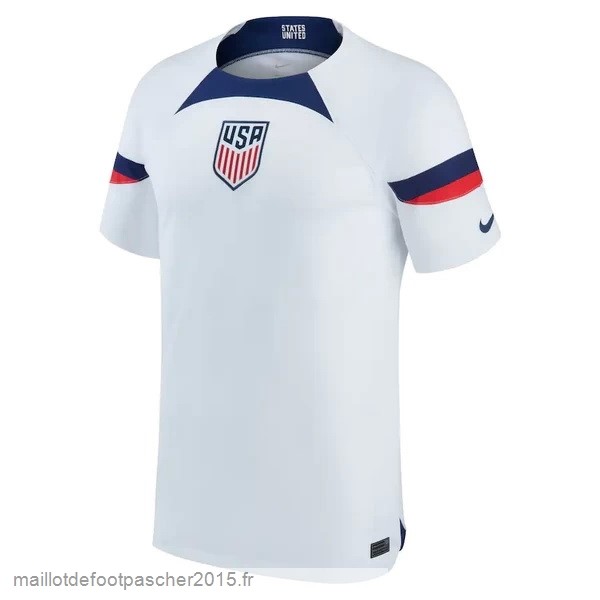 Maillot Foot Achat Domicile Maillot États Unis 2022 Blanc