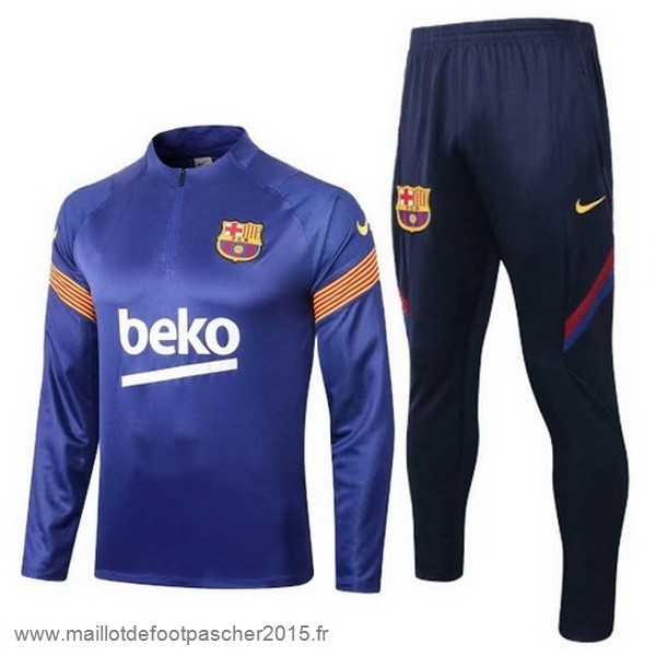 Maillot Foot Achat Survêtements Barcelona 2020 2021 Bleu Orange