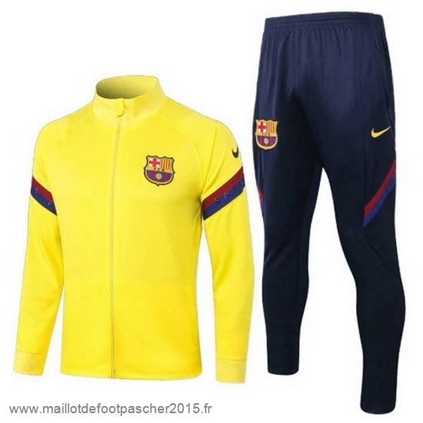 Maillot Foot Achat Survêtements Barcelona 2020 2021 Jaune Noir