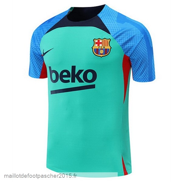 Maillot Foot Achat Entrainement Barcelona 2022 2023 Vert Bleu