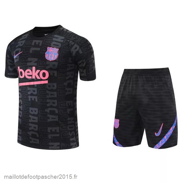 Maillot Foot Achat Entrainement Ensemble Complet Barcelona 2022 2023 Noir Purpura