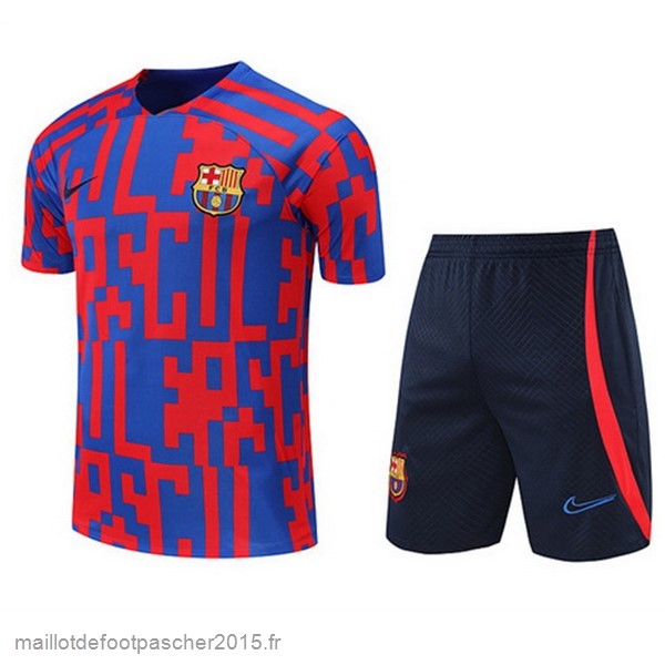 Maillot Foot Achat Entrainement Ensemble Complet Barcelona 2022 2023 Rouge Bleu