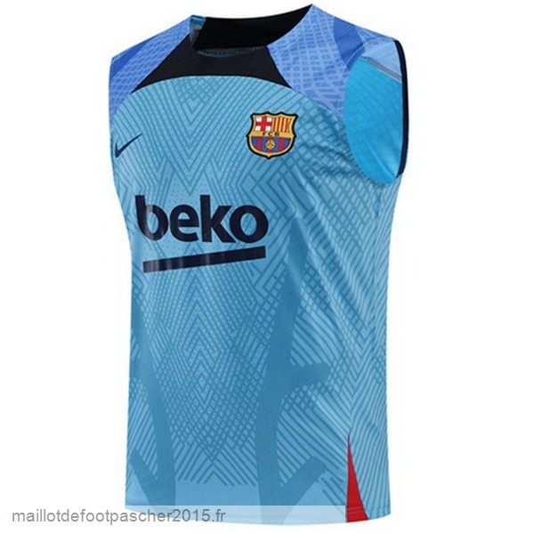 Maillot Foot Achat Entrainement Sans Manches Barcelona 2022 2023 I Bleu