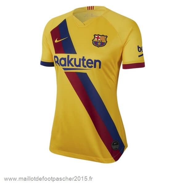 Maillot Foot Achat Exterieur Maillot Femme Barcelone 2019 2020 Jaune