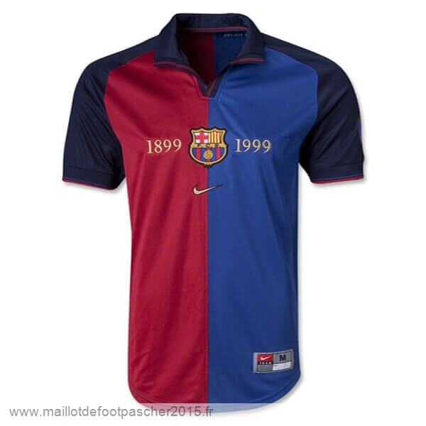 Maillot Foot Achat Domicile Maillot Barcelone Rétro 1899 1999 Bleu Rouge