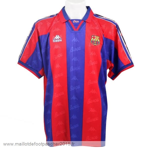 Maillot Foot Achat Domicile Maillot Barcelone Rétro 1996 1997 Bleu Rouge