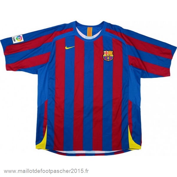 Maillot Foot Achat Domicile Maillot Barcelone Rétro 2005 2006 Bleu Rouge