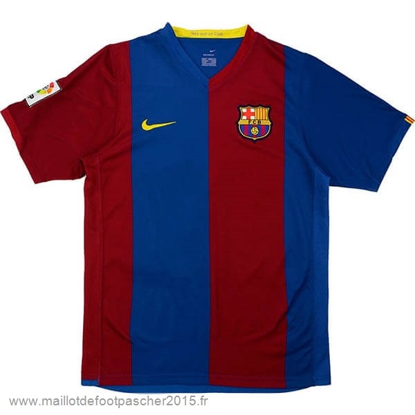 Maillot Foot Achat Domicile Maillot Barcelone Rétro 2006 2007 Bleu Rouge