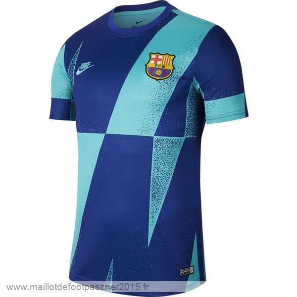 Maillot Foot Achat Entrainement Barcelone 2019 2020 Bleu Jaune